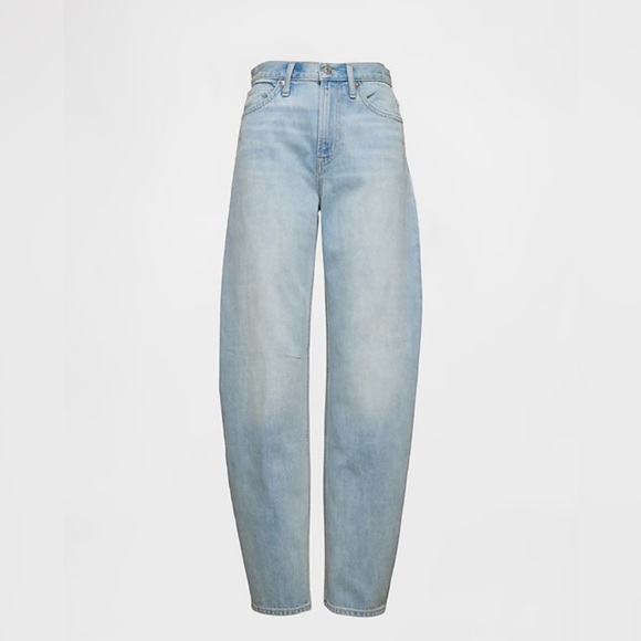 High Rise Ultra Soft Barrel Jeans - Picture 5 of 8